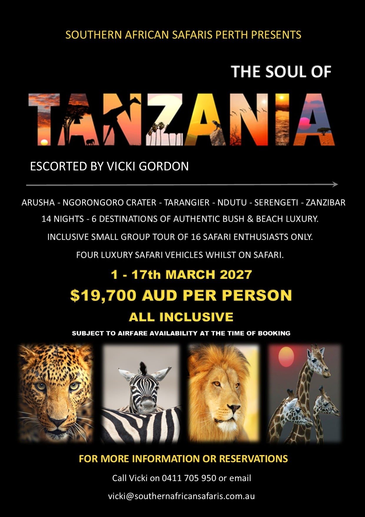 Luxury Tanzania Safari package